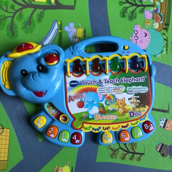 vtech touch & teach elephant toy